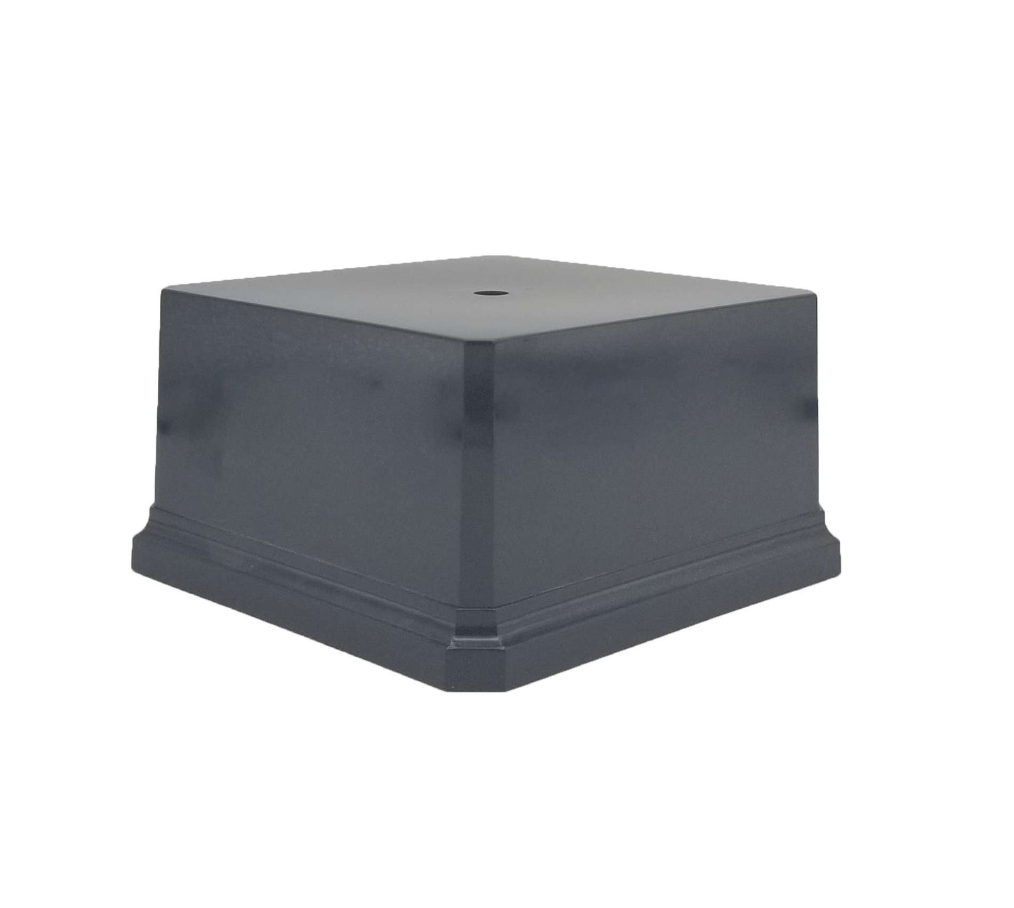 Black Gloss Weighted Plastic Trophy Base - 6 x 6 Decade Awards