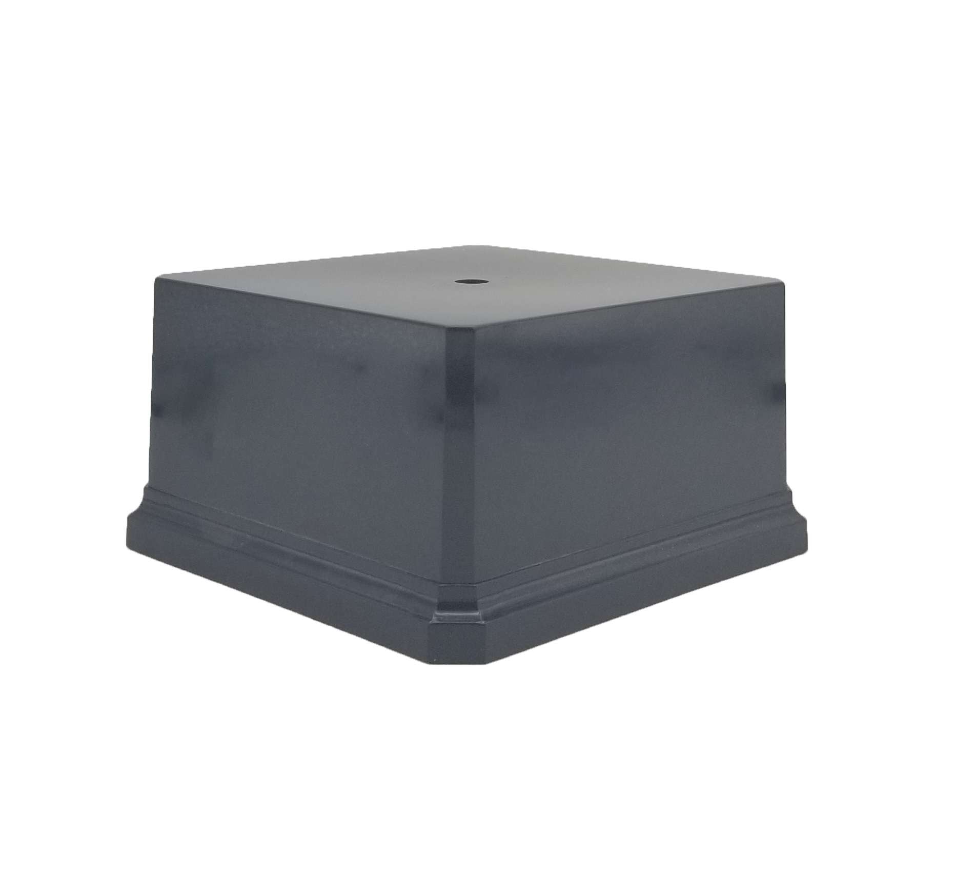 Black Gloss Weighted Plastic Trophy Base - 6 x 6 Decade Awards