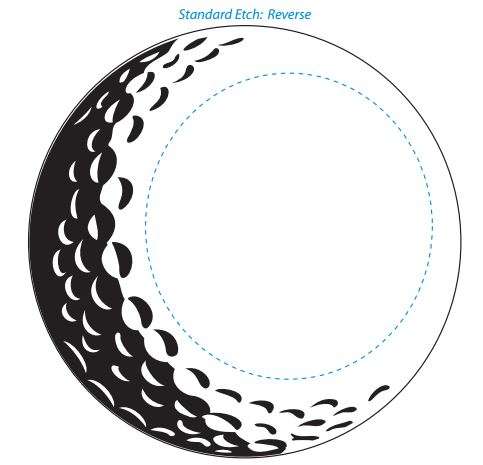 Burnhaven Crystal Golf Corporate Award | Engraved Golf Tournament Award - 5", 6" or 7" Diameter Decade Awards