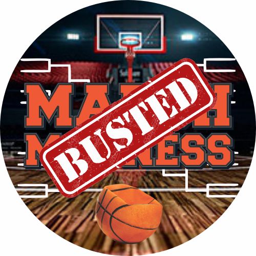 Busted Bracket Toilet Bowl Trophy, Action Pedestal | Engraved Busted Bracket Trophy - 7 Inch Tall Decade Awards