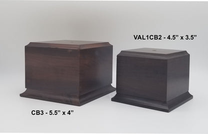 Perpetual Trophy Base | Cherry Finish | Personalized Award Base | 4.5x3.5