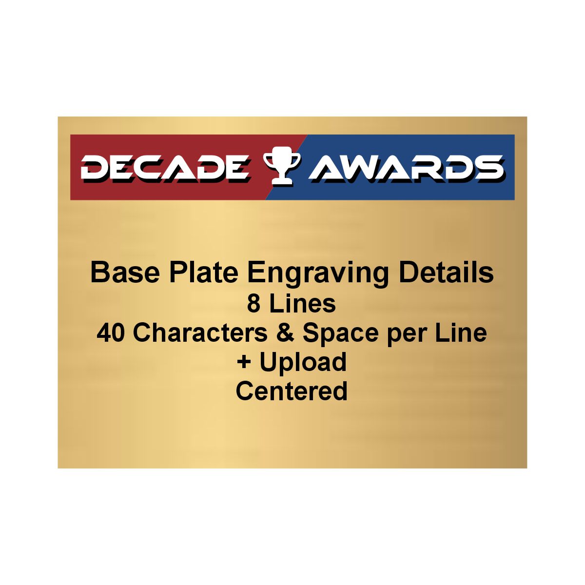 Cherry Trophy Base | Engraved Trophy Base - 5.5" x 4" Decade Awards