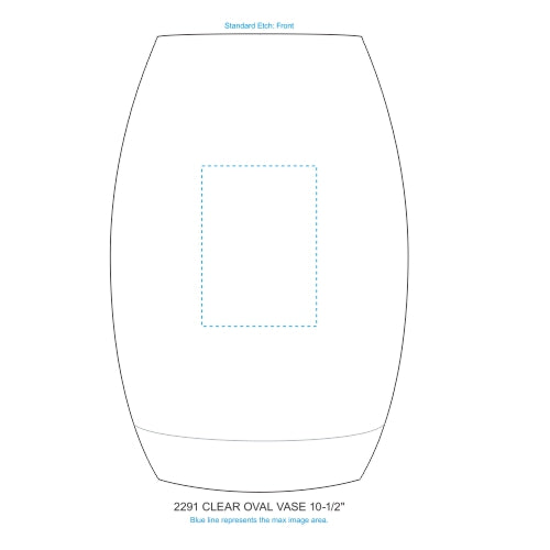 Oval Crystal Vase - Corporate Award | Engraved Crystal Vase - 8.5", 10.5" or 12" Tall Decade Awards