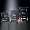 Malibu Crystal Corporate Award | Engraved Crystal Plaque - 6, 7.5 or 8 Inch Tall Decade Awards