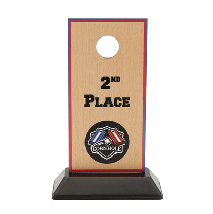 Cornhole Trophy | 1st, 2nd, 3rd Place | Personalized Bag Toss Awards