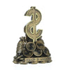Dollar Sign Trophy | Engraved Sales or Fundraising Award | Gold Bag of Money Prize - 6 Inch Tall Decade Awards