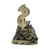 Dollar Sign Trophy | Engraved Sales or Fundraising Award | Gold Bag of Money Prize - 6 Inch Tall Decade Awards