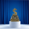 Dollar Sign Trophy | Engraved Sales or Fundraising Award | Gold Bag of Money Prize - 6 Inch Tall Decade