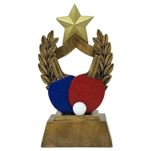 Ping Pong Trophy | Engraved Table Tennis Award - 6.5 Inch Tall Decade Awards