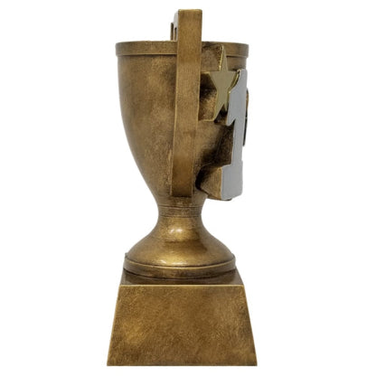 1st, 2nd or 3rd Place Gold Cup Trophy | Engraved 3D Gold Cup Place Award - 5, 6 or 7 Inch Tall Decade Awards