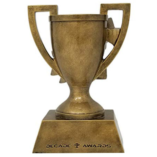 1st, 2nd or 3rd Place Gold Cup Trophy | Engraved 3D Gold Cup Place Award - 5, 6 or 7 Inch Tall Decade Awards