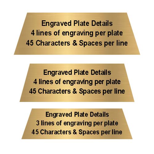 1st, 2nd or 3rd Place Gold Cup Trophy | Engraved 3D Gold Cup Place Award - 5, 6 or 7 Inch Tall Decade Awards