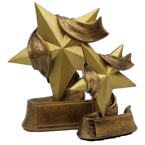 Star Trophy, Gold | Engraved Gold Star Award | Employee Superstar Recognition - 5 or 7 Inch Tall Decade Awards