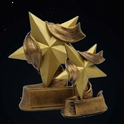 Star Trophy, Gold | Engraved Gold Star Award | Employee Superstar Recognition - 5 or 7 Inch Tall Decade Awards