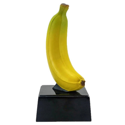 Banana Trophy on Black Base | Big Banana Award | Top Banana Trophy - 7 Inch Tall Decade Awards