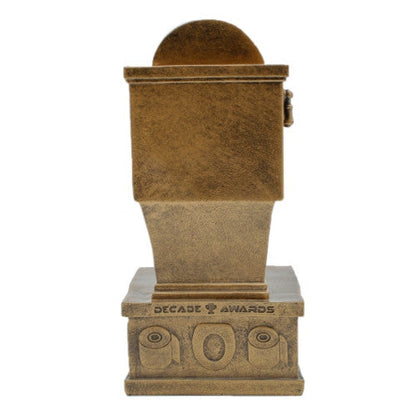 Busted Bracket Toilet Bowl Trophy, Action Pedestal | Engraved Busted Bracket Trophy - 7 Inch Tall Decade Awards