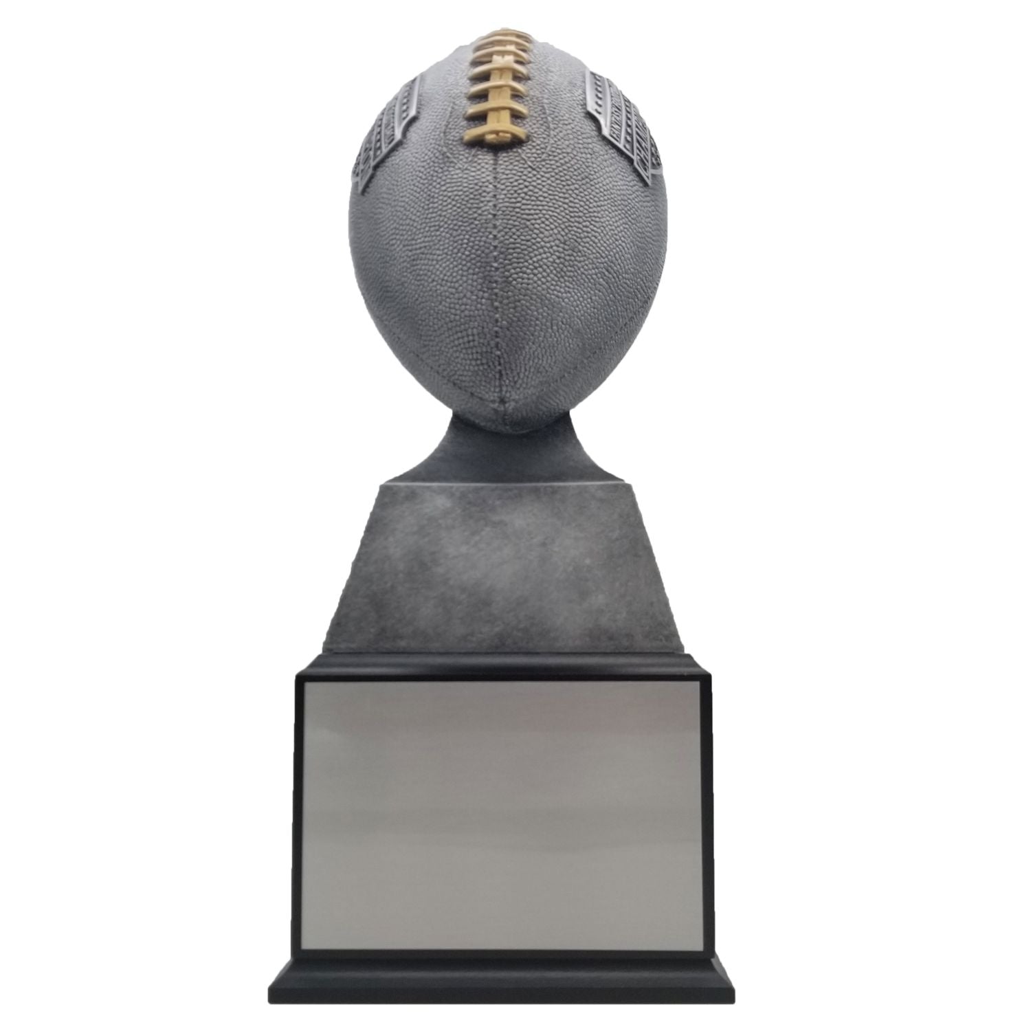 Fantasy Football Champion Perpetual Trophy | Engraved Silver with Gold Laces FFL Champion Perpetual Trophy - 17 Inch Tall Decade Awards