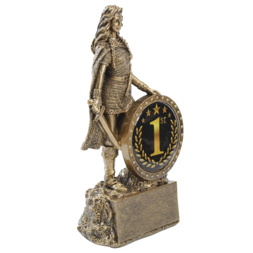 Female Champion Trophy - 1st Place | Engraved Woman Warrior First Place Award - 6.75 Inch Tall Decade Awards