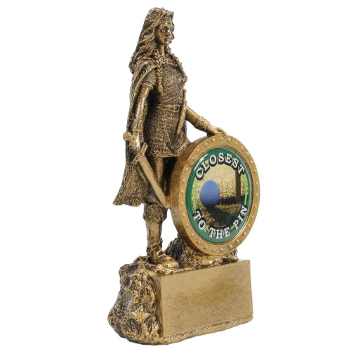 Female Champion Trophy - Closest to the Pin | Engraved Woman Golf Warrior Award - 6.75 Inch Tall Decade Awards