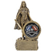 Female Champion Trophy - Cornhole | Engraved Woman Warrior Cornhole Award - 6.75 Inch Tall Decade Awards