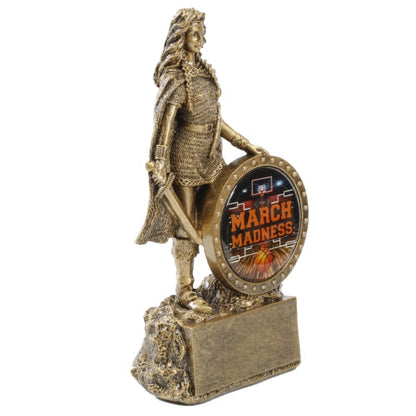 Female Champion Trophy - March Madness | Engraved Bracket Warrior Woman Award - 6.75 Inch Tall Decade Awards