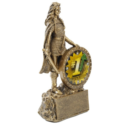 Female Champion Trophy - Top Sales | Engraved #1 Sales Warrior Woman Award - 6.75 Inch Tall Decade Awards