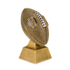 Personalized Fantasy Football Champion Trophy, Gold with Silver Laces - FFL Award - 6 or 12 Inch
