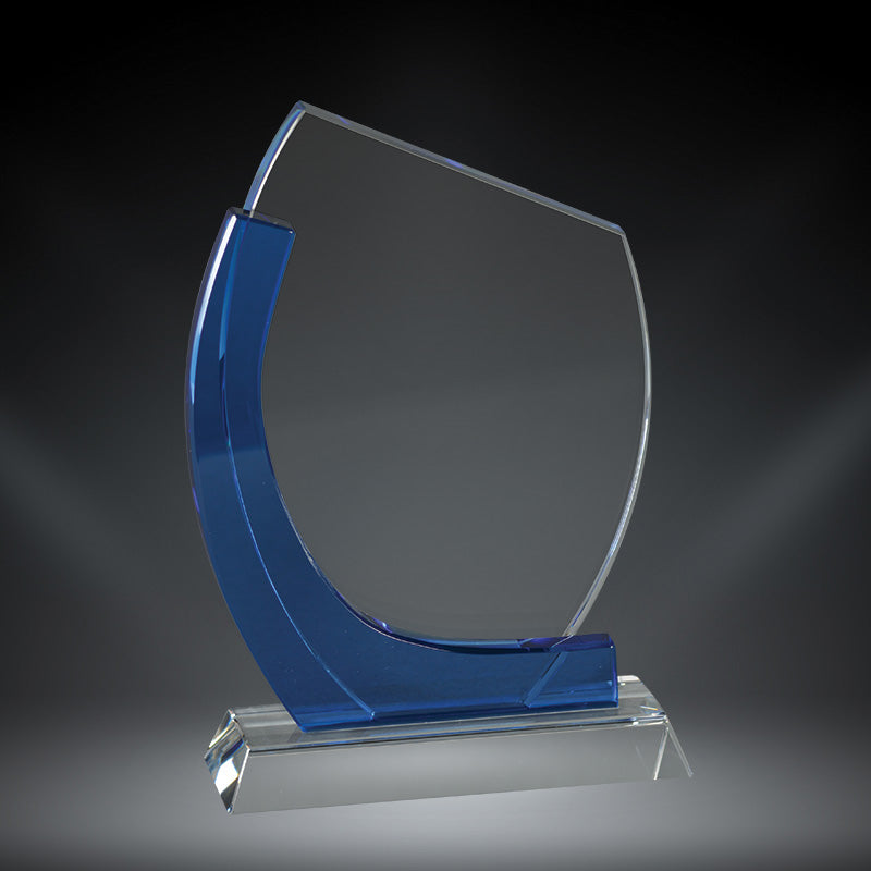 Chesapeake Crystal Award | Engraved Corporate Award - 7.875 or 8.5 Inch Tall Decade Awards