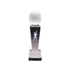 Baseball Crystal Trophy | Engraved Baseball Award - 8.75 Inch Tall Decade Awards
