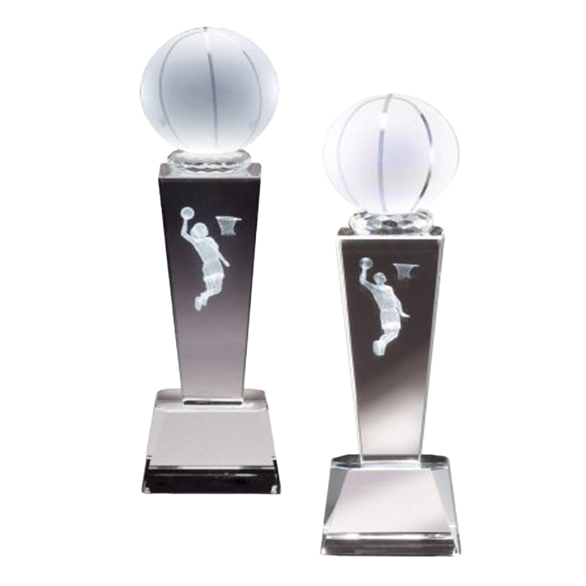 Crystal Basketball Trophy | Female or Male | Personalized Basketball Award | 8.75 Inches Tall