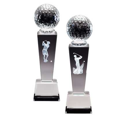 Hole in One Golf Trophy | Female or Male | Personalized Golf Award | 8.75 Inches Tall