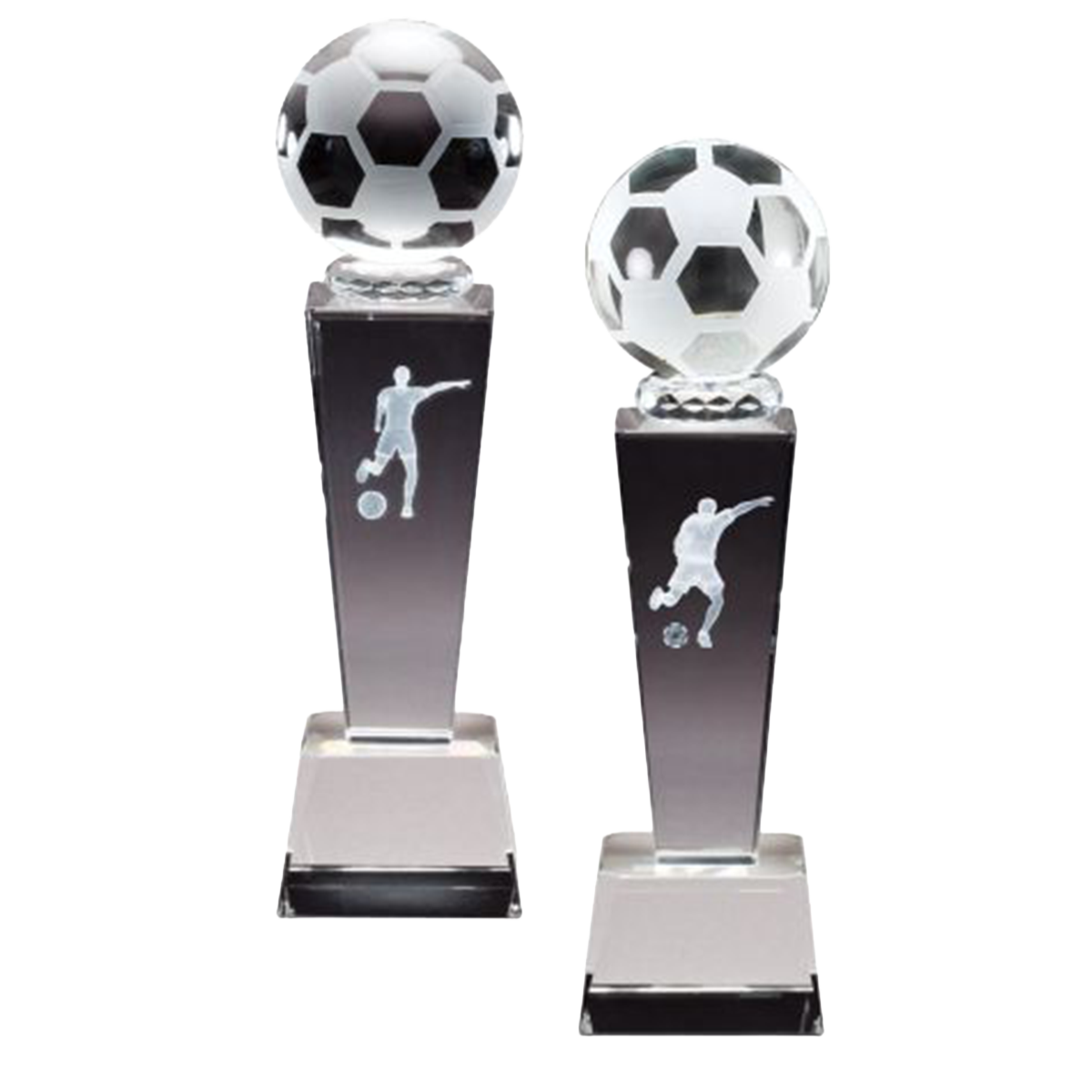 Crystal Soccer Trophy | Female or Male | Personalized Soccer Award | 8.75 Inches Tall