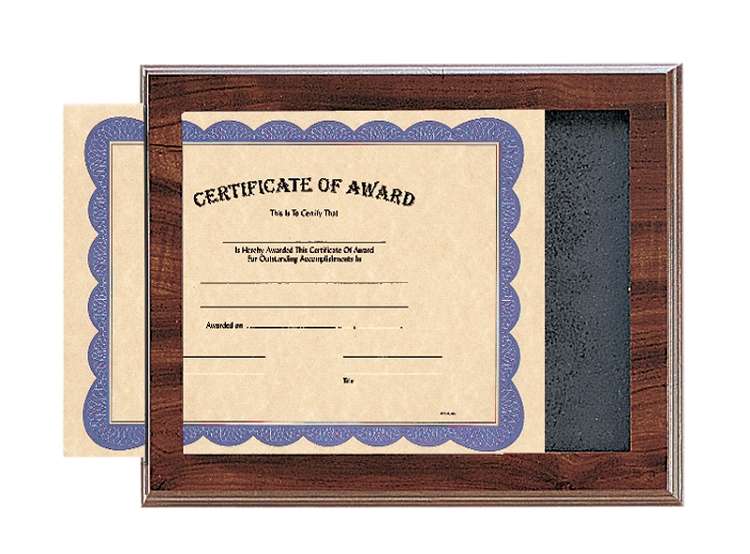 Certificate Holder / Frame - Black, Blue, Green or Red - 10.75" x 13.25" Decade Awards
