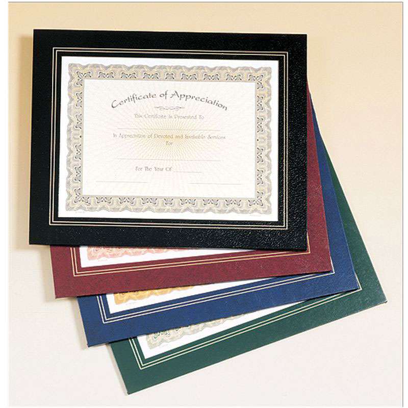 Certificate Holder / Frame - Black, Blue, Green or Red - 10.75" x 13.25" Decade Awards