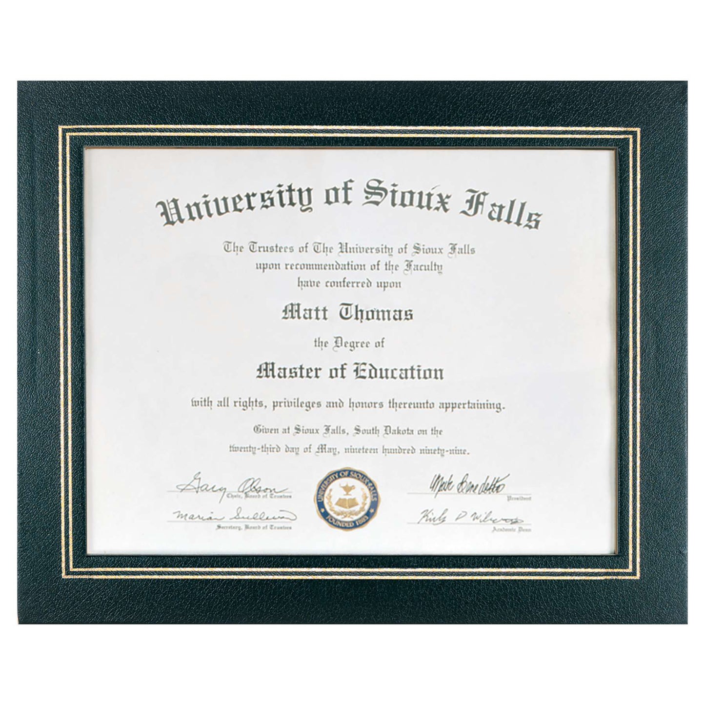 Certificate Holder / Frame - Black, Blue, Green or Red - 10.75" x 13.25" Decade Awards