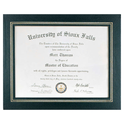 Certificate Holder / Frame - Black, Blue, Green or Red - 10.75" x 13.25" Decade Awards