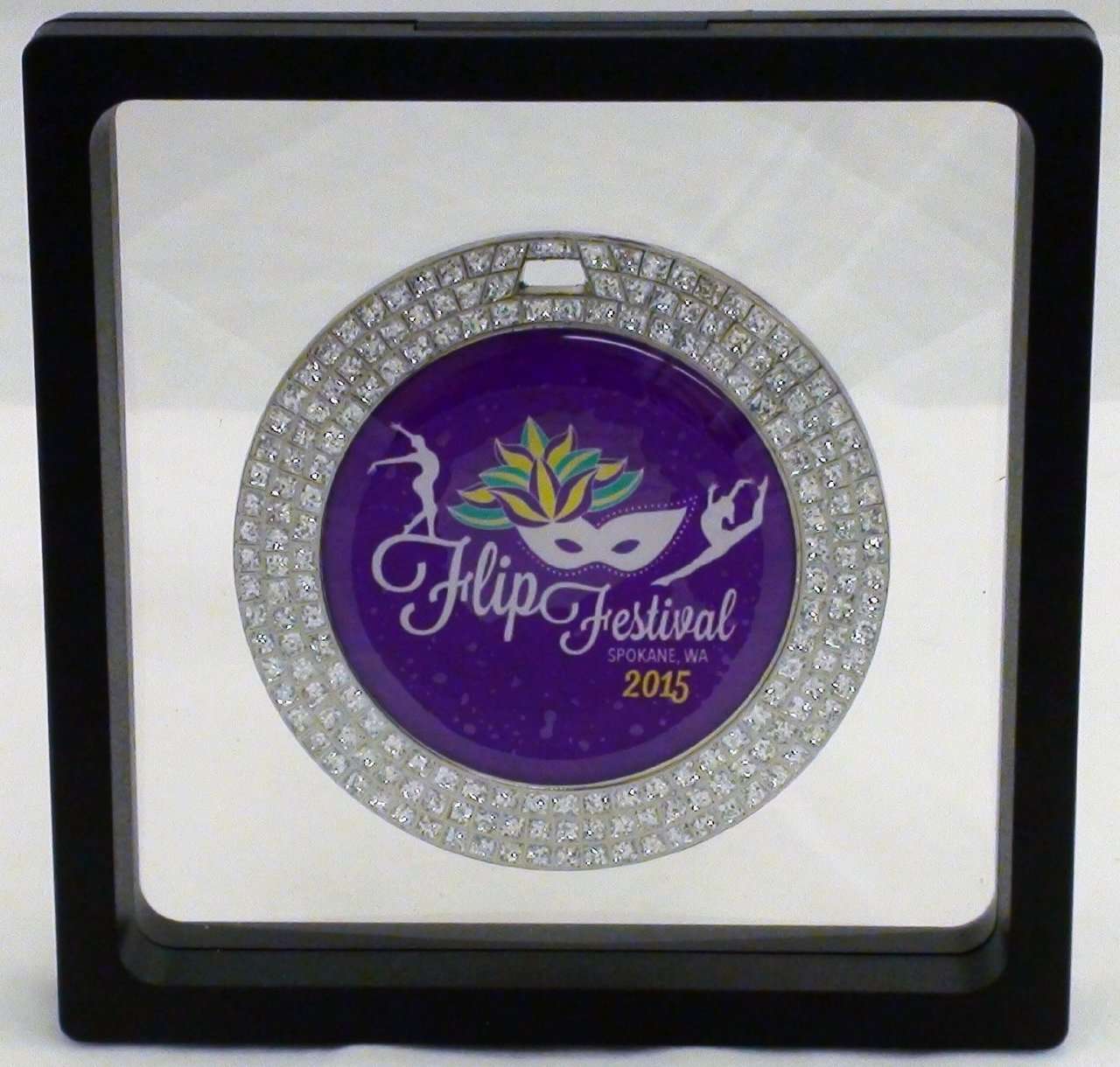 Challenge Coin / Medal Illusion LARGE Black Presentation Box - 4.25" x 4.25" Decade Awards