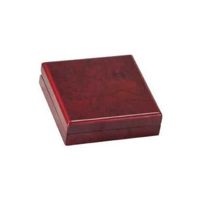 Challenge Coin / Rosewood Finish Medal Presentation Box - up to 3.25" Medals Decade Awards
