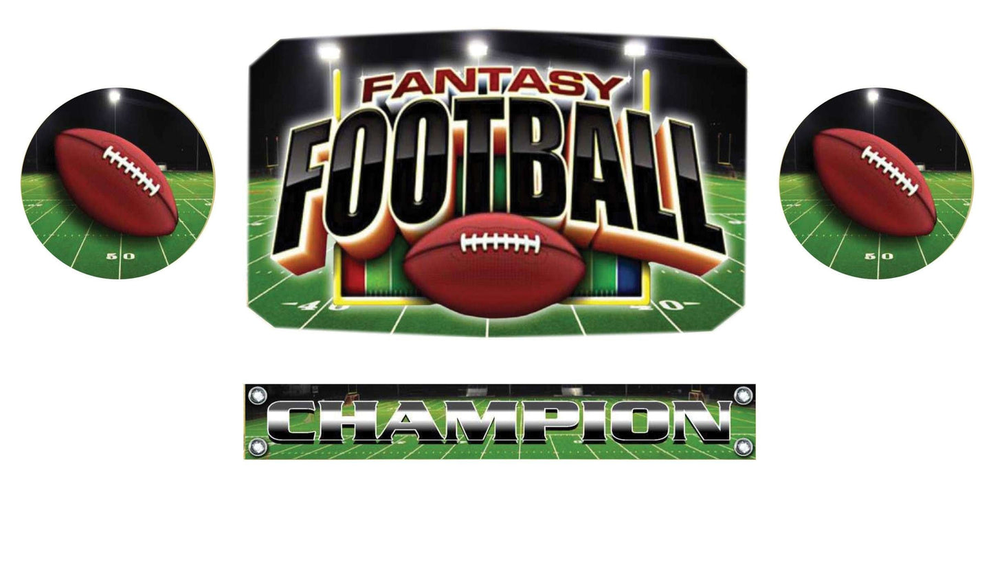 Champion Trophy Belt - Fantasy Football | Fantasy Football Champion Trophy Belt | FFL Champ Award Belt - Black or White Decade Awards