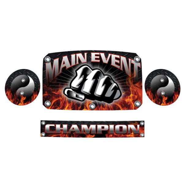 Champion Trophy Belt - Main Event | Main Event Champion Trophy Belt - Black or White Decade Awards