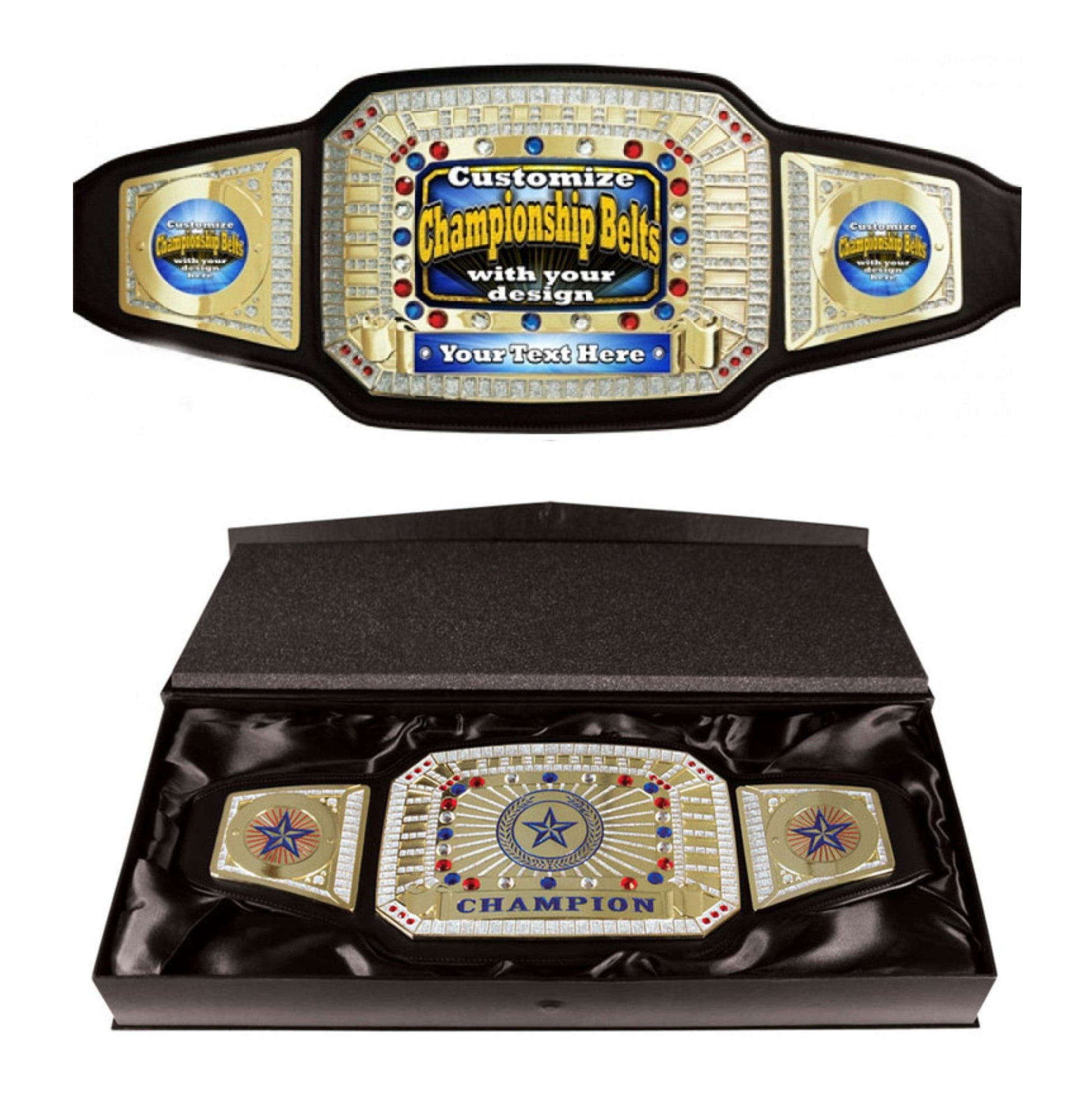 Champion Trophy Belt - Top Sales | Top Sales Champion Trophy Belt - Black or White Decade Awards