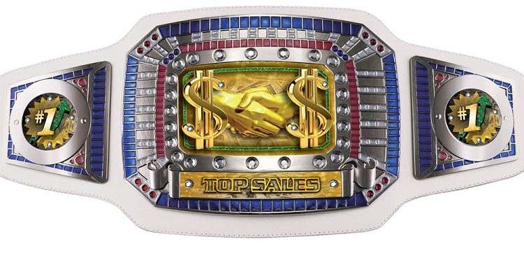 Champion Trophy Belt - Top Sales | Top Sales Champion Trophy Belt - Black or White Decade Awards