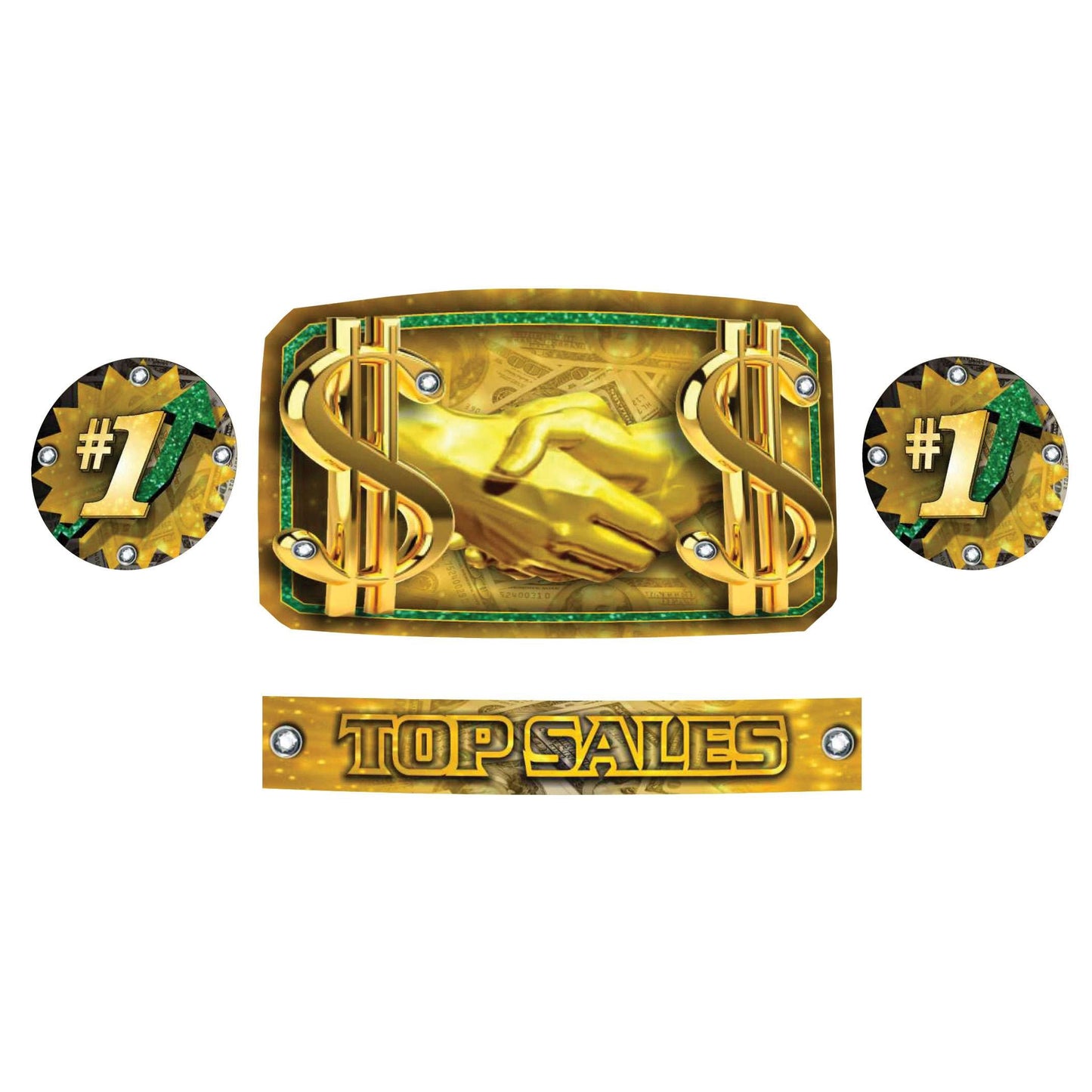 Champion Trophy Belt - Top Sales | Top Sales Champion Trophy Belt - Black or White Decade Awards