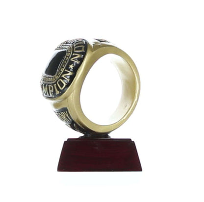 Championship Ring Trophy | Engraved Champion Ring Award - 4 Inch Tall Decade Awards