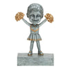 Cheerleader "Rock 'n Bop" Bobblehead Trophy | Engraved Spirit Award - 5.5" Tall Decade Awards