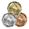 Cheer Fusion Medal- Gold, Silver or Bronze | Engraved Spirit Medal - 3 Inch Wide Decade Awards