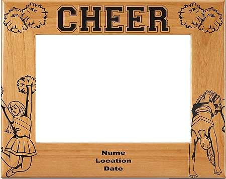 Cheerleading Picture Frame, Backflip - Personalized | Laser Engraved  Wood Frame - 3 Sizes Decade Awards