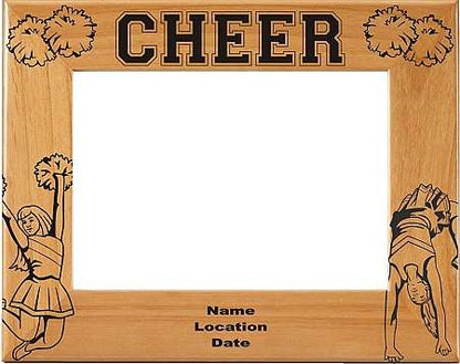 Cheerleading Picture Frame, Backflip - Personalized | Laser Engraved  Wood Frame - 3 Sizes Decade Awards