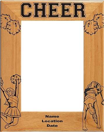 Cheerleading Picture Frame, Backflip - Personalized | Laser Engraved  Wood Frame - 3 Sizes Decade Awards