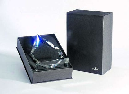 Big Cheese Crystal Corporate Award | Cheese Wedge Crystal Trophy - 4" x 5" Decade Awards
